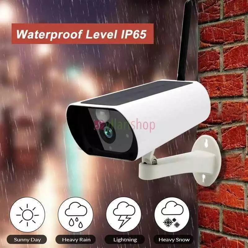 Caméra de surveillance IP sans fil solaire 1080P HD