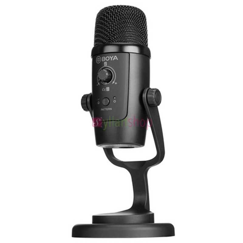 Microphone à condensateur Boya BY-PM500 - Double directivité - 24bits/48 kHz - Sortie casque - USB/USB-C Microphone à condensateur Boya BY-PM500 - Double directivité - 24bits/48 kHz - Sortie casque - USB/USB-C
