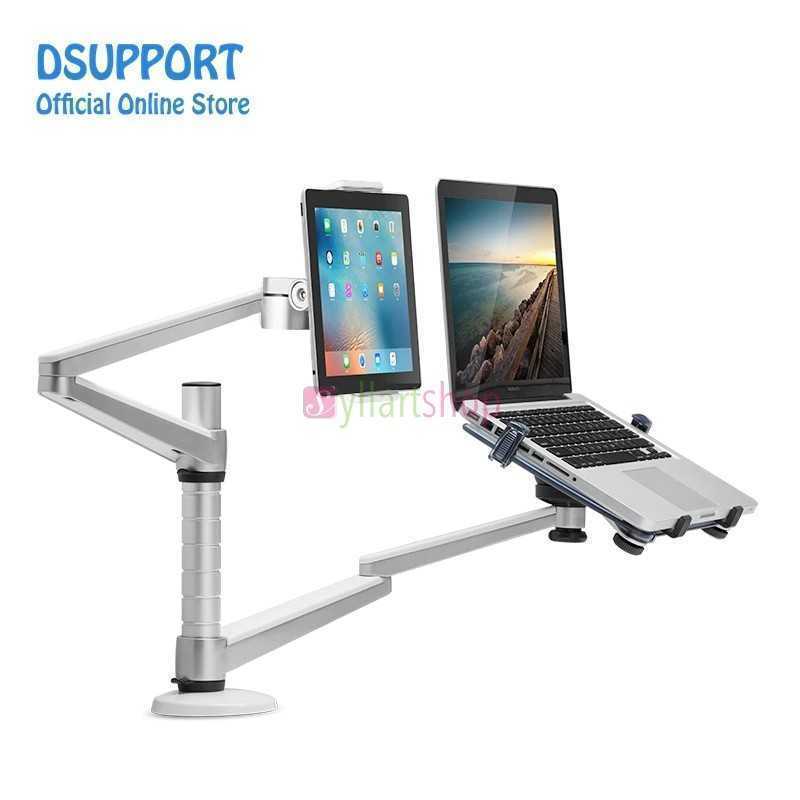 Support à Double bras + support de tablette PC à Double bras Support à Double bras + support de tablette PC à Double bras