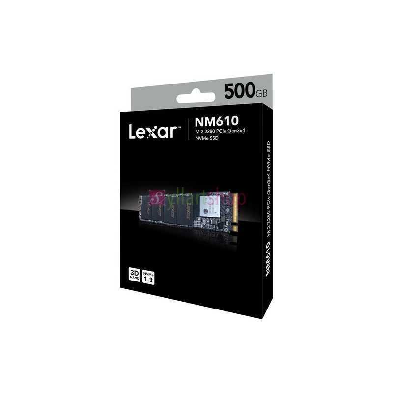 Disque dur interne lexar NM610 500Go M.2 2280 SSD