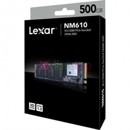 Disque dur interne lexar NM610 500Go M.2 2280 SSD