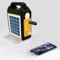Kit solaire d'alimentation portable avec batterie Li-ion ultra lampe + Radio FM, Bluetooth, USB et micro SD, Power banking