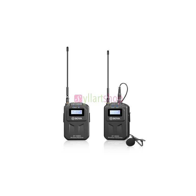 Système Microphone Sans Fil UHF BOYA BY-WM6S | Audio Pro