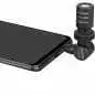 Microphone Boya BY-M110 à condensateur compact - Directivité omnidirectionnelle - Jack 3.5 mm TRRS - Smartphone/Tablette/PC