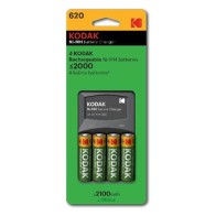 Chargeur Kodak + 4 rechargeable AA PBK203