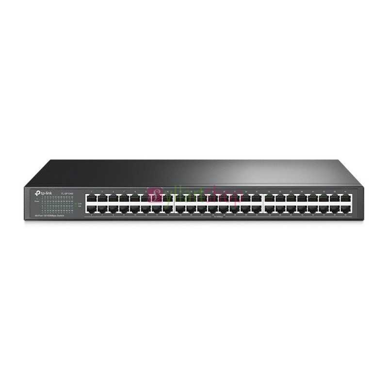 Switch 48 Ports TP-Link TL-SF1048 10/100 Mbps (Rackable, Boîtier Métal) Switch 48 Ports TP-Link TL-SF1048 10/100 Mbps (Rackable, Boîtier Métal)