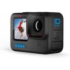 Caméra GoPro HERO 10 Black d'action étanche avec écrans LCD avant et arrière tactiles, vidéo Ultra HD 5.3K60, photos 23MP