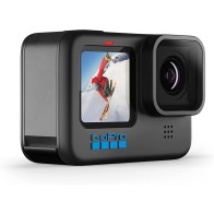 Caméra GoPro HERO 10 Black d'action étanche avec écrans LCD avant et arrière tactiles, vidéo Ultra HD 5.3K60, photos 23MP
