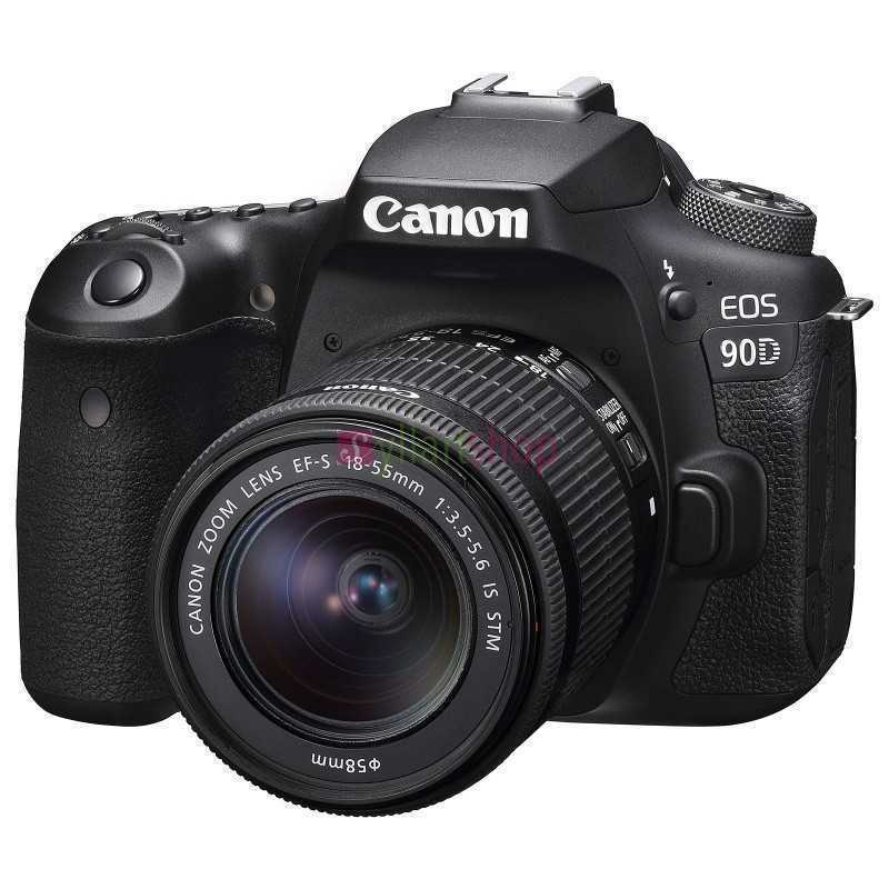 Appareil photo Canon EOS 90D + EF-S 18-55mm 32.5MP Vidéo 4K UHD - Ecran LCD 3" tactile et orientable - Wi-Fi/Bluetooth Appareil photo Canon EOS 90D + EF-S 18-55mm 32.5MP Vidéo 4K UHD - Ecran LCD 3" tactile et orientable - Wi-Fi/Bluetooth