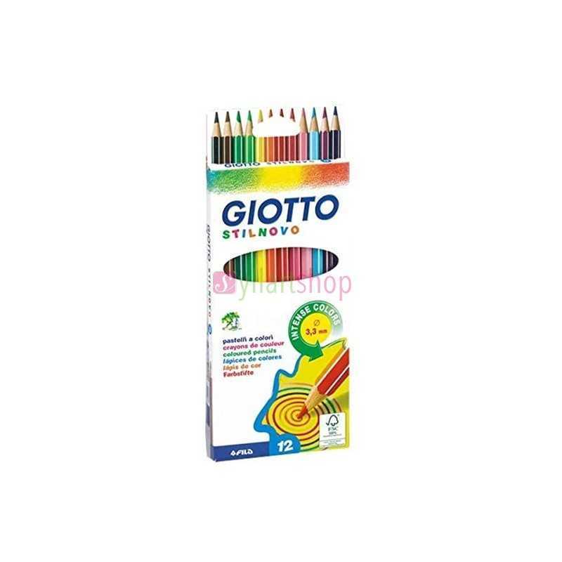 Paquet 12 crayon de couleur Stilnovo Giotto