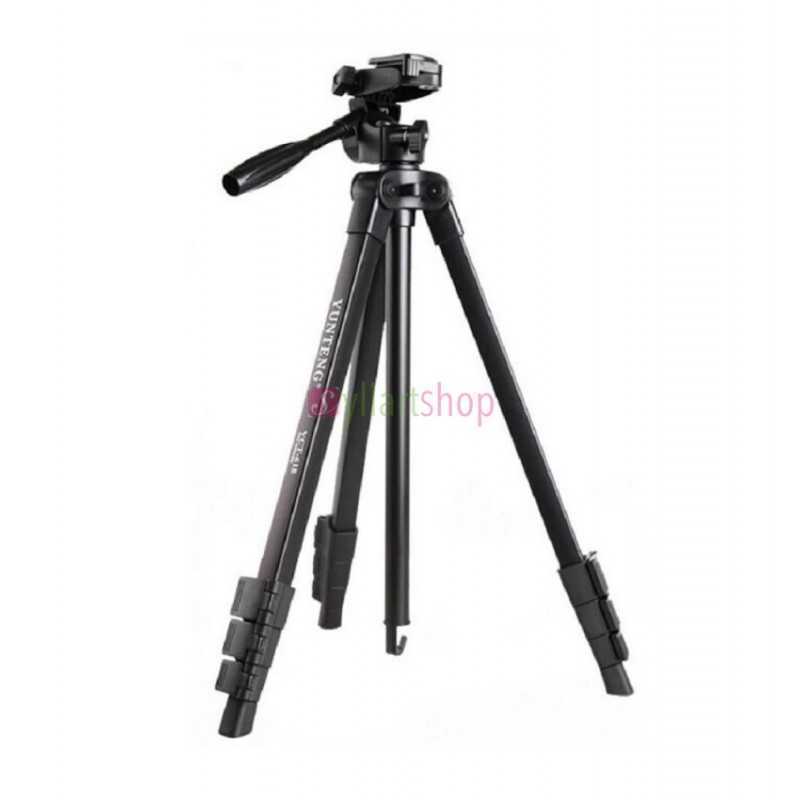 Yunteng VCT-618 | Trépied Professionnel Compact avec Tête Fluide 3 Voies