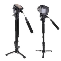 YunTeng VCT-288 | Monopode Vidéo & Photo avec Base Trépied Rotative