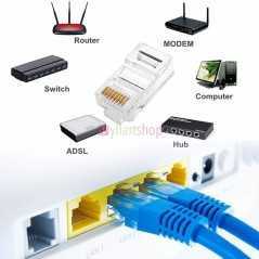 Connecteur RJ45 Mâle Non Blindé (Lot de 100)