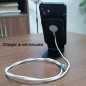 Support en aluminium antidérapant pour chargeur sans fil magnétique pour iPhone 12