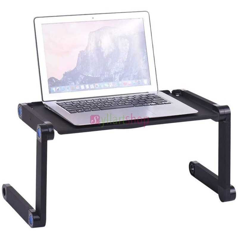 Support réglable pour ordinateur portable, bureau pliable en