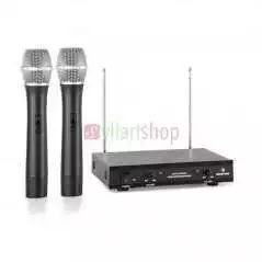Microphone sans fil UHF double canal Omax Max - DH-744