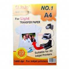 Papier transfert 10 feuilles blanc tissu de haute qualité 1440dpi x 1und