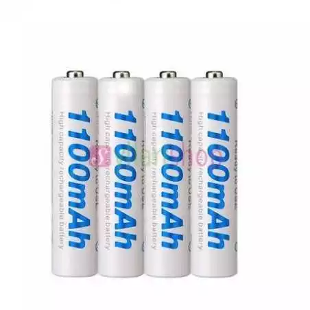 Pack de 4 Batterie rechargeable Beston AAA 1100mAh