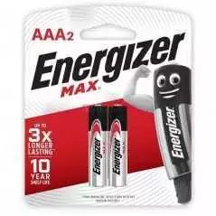 Paquet de 2 piles Energizer Max AAA2