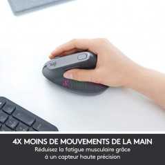 Souris LOGITECH MX Vertical | Sans Fil Ergonomique 57° | 4000 PPP | Anti-TMS