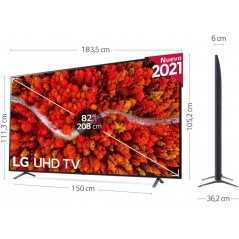 Téléviseur smart LG UHD 4K 82 pouces (82UP8050)