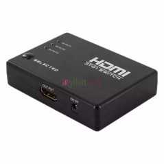 Switch HDMI avec télécommande IR, 3 entrées, 3 sorties, sélecteur hub HDMI pour HDTV, PS3, DVD