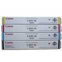 Cartouche Toner Canon C-EXV34 Noir / Bleu / Rouge / Jaune Original