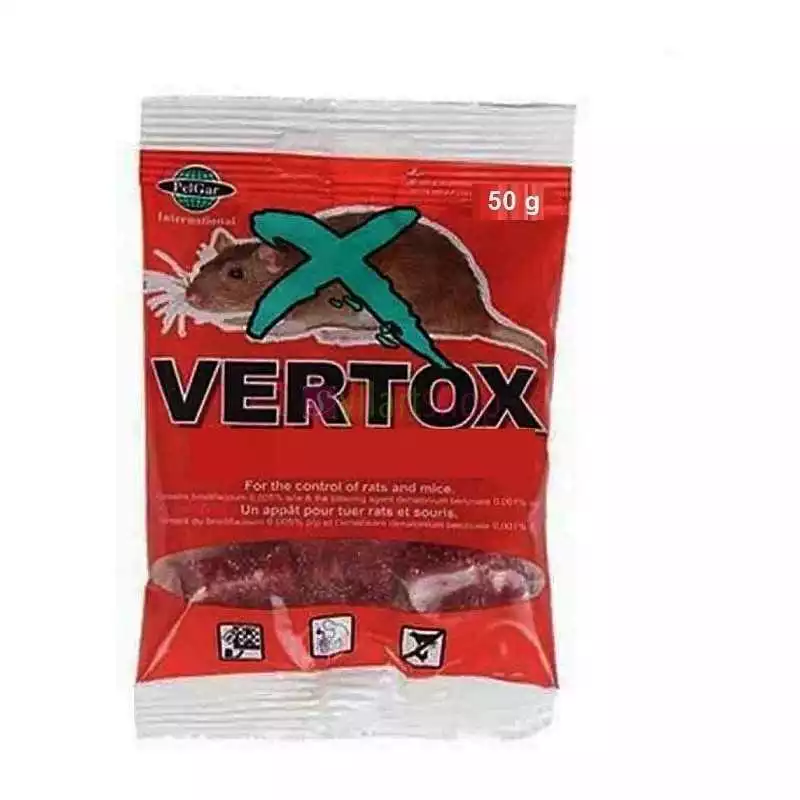Poison de rat Blocs de cire Vertox 50g