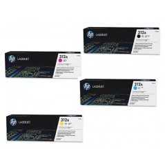 Cartouche Toner  HP 312A Noir / Bleu / Rouge / Jaune Original