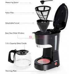 Machine à café filtre liquide Geepas - GCM6103 1.5 Litres