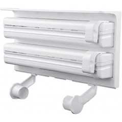 Distributeur de Papier Triple Blanc Plastique