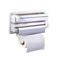 Distributeur de Papier Triple Blanc Plastique