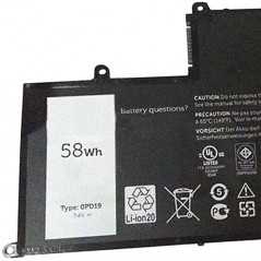 Batterie Dell OPD19 pour Latitude 3450 3550 série 0PD19 5MD4V 86JK8 DFVYN TRHFF
