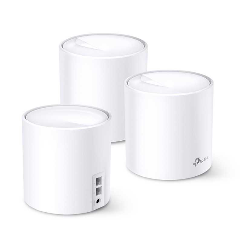 TP-Link Deco X20 (Pack de 3) | Système WiFi Mesh 6 AX1800 Dual-Band | Couverture étendue & Sécurité HomeShield