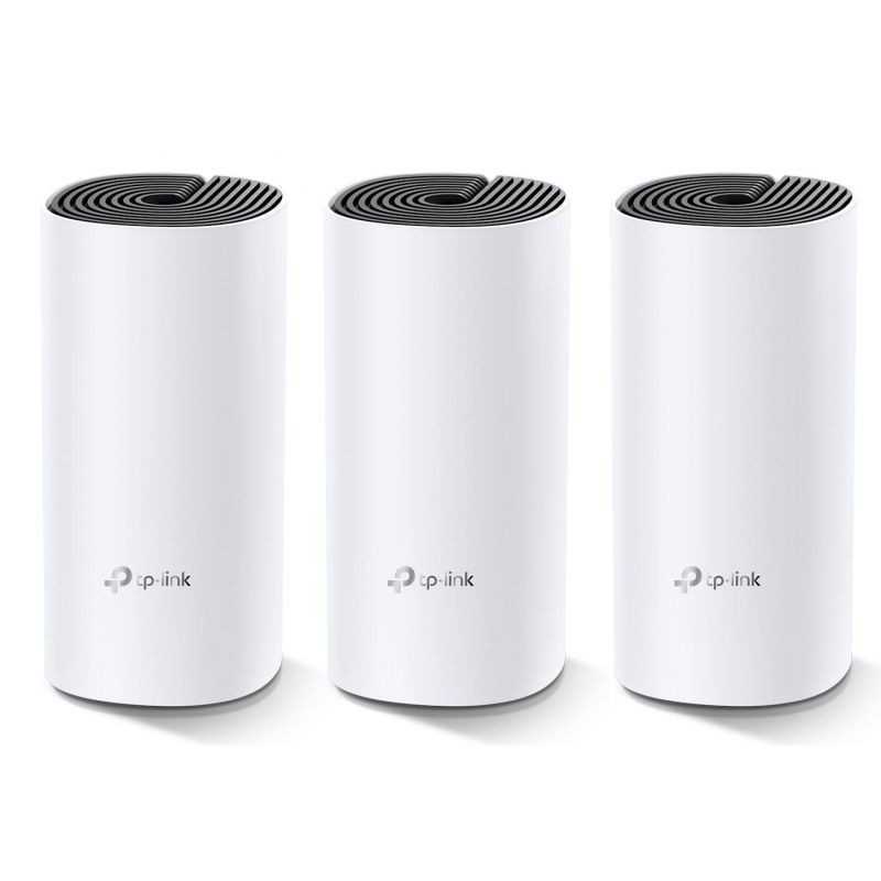 TP-Link Deco M4 (Pack de 3) | Système WiFi Mesh AC1200 Dual-Band | Couverture jusqu'à 320 m² & 2 Ports Gigabit