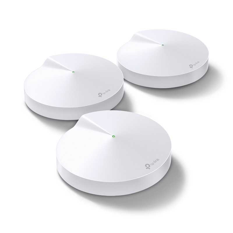TP-Link Deco M5 (Pack de 3) | WiFi Mesh AC1300 | Couverture 400 m² & Sécurité HomeCare™