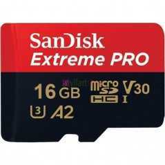 Carte Mémoire SanDisk Extreme Pro microSDHC UHS-I U3 V30 A1 + Adaptateur SD
