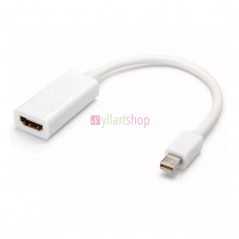 Câble Mini Displayport vers adaptateur Hdmi femelle plaqué or (Thunderbolt)
