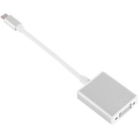 Adaptateur vidéo USB 3.1 de type C à VGA Convertisseur mâle Silver