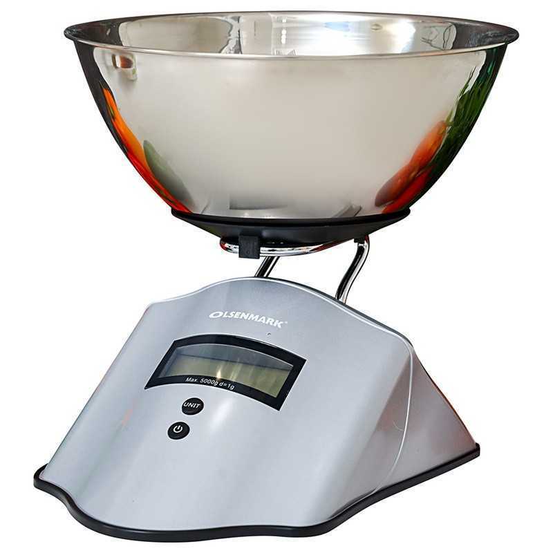 Balance de Cuisine Numérique OlsenMark OMKS2324 avec Bol Balance de Cuisine Numérique OlsenMark OMKS2324 avec Bol