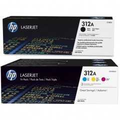 Cartouche Toner HP-312A Noir / Bleu / Jaune / Rouge