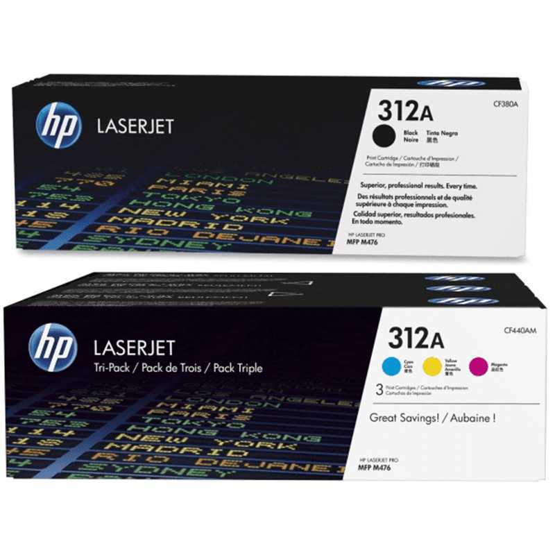 Cartouche Toner HP-312A Noir / Bleu / Jaune / Rouge Cartouche Toner HP-312A Noir / Bleu / Jaune / Rouge