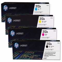 Cartouche Toner HP-312A Noir / Bleu / Jaune / Rouge