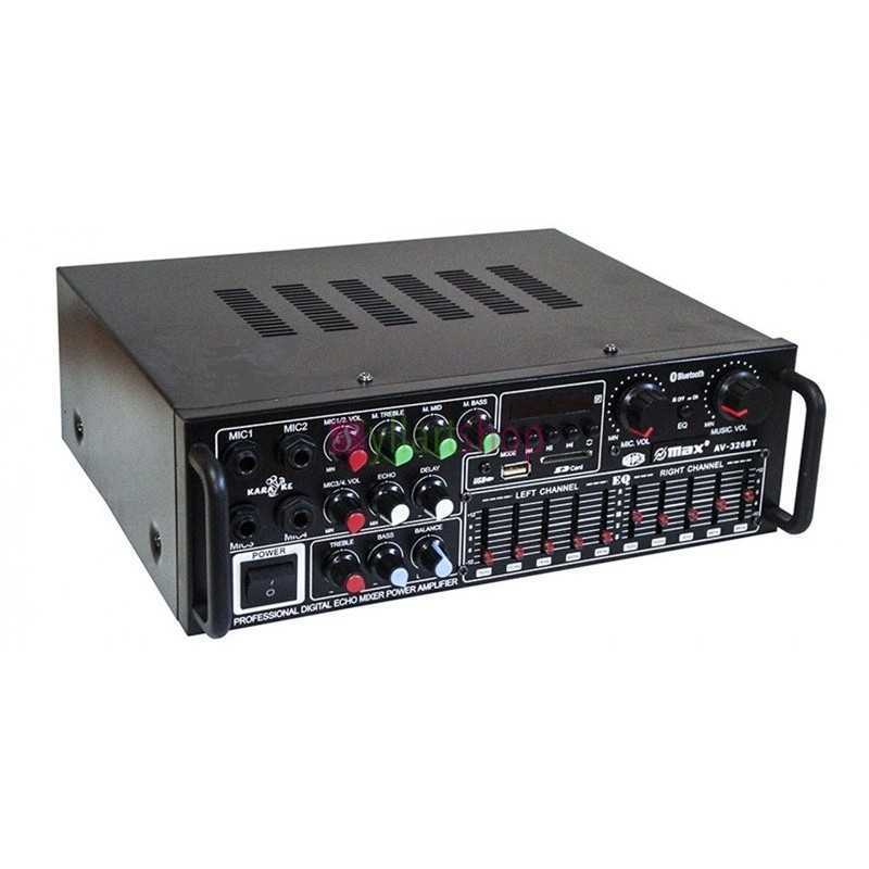 Amplificateur de puissance audio intégré UKC AV-326BT 240W avec Bluetooth et karaoké Amplificateur de puissance audio intégré UKC AV-326BT 240W avec Bluetooth et karaoké