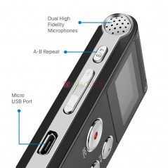 Mini dictaphone 8Go à bande portable avec lecture, USB, MP3 SK-012
