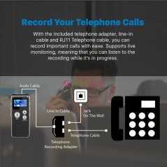 Mini dictaphone 8Go à bande portable avec lecture, USB, MP3 SK-012