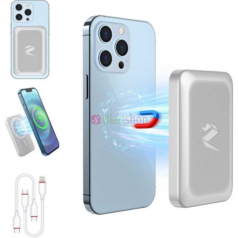 Mini Power Bank magnétique Portable sans fil, 5000mAh, pour iphone 131213Pro12Pro Max Mini Power Bank magnétique Portable sans fil, 5000mAh, pour iphone 131213Pro12Pro Max