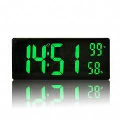 Horloge LED numérique calendrier perpétuel salon électronique mur bureau température et humidité lumineux grand écran