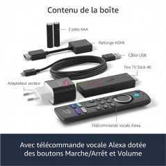 Amazon Fire TV Stick 4K Max Ultra HD avec télécommande vocale Alexa