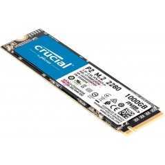 Disque dur SSD Interne 512Go, 1To, Crucial P2 Vitesses atteignant 2400 Mo/s (3D NAND, NVMe, PCIe, M.2)